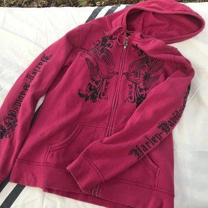 Harley Davidson Womens XL Hoodie Sweatshirt Hooded Top